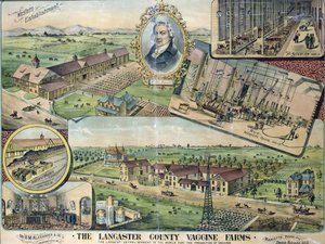 Plan van de Lancaster County Vaccine Farms, Nebraska door American School