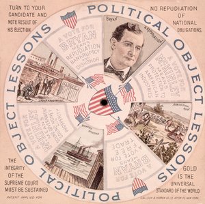 Politieke objectlessen, Amerikaanse presidentscampagneposter voor William McKinley (1843-1901) ca. 1897