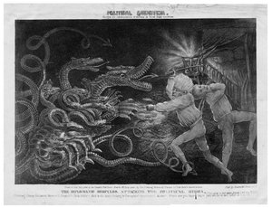 Politiek Quixotisme, ca. 1833 door American School