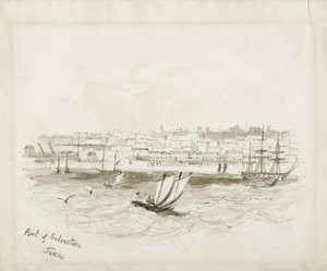 Haven van Galveston, Texas, late 1800s