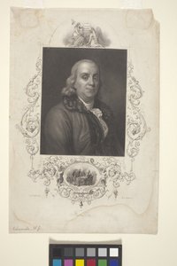 Portret van Benjamin Franklin