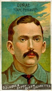Portret van Fred Dunlap, Pittsburgh Alleghenys, 1887 door American School