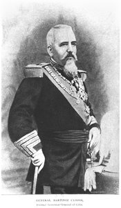 Portret van Generaal Martinez Campos (1831-1900) uit The Story of Cuba door Murat Halstead, gepubliceerd 1898