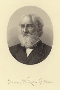 Portret van Henry Wadsworth Longfellow door American School