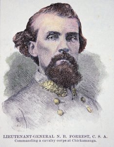 Portret van Luitenant-generaal Nathan B. Forrest (1821-77) door American School
