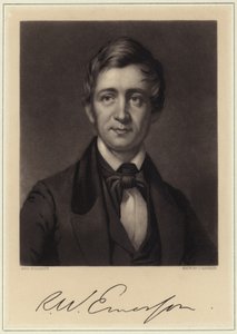 Portret van Ralph Waldo Emerson door American School