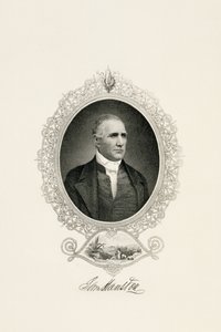 Portret van Sam Houston met een stadsgezicht, ca. 1855-ca. 1860