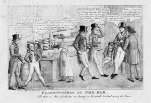 Praktiserende advocaten, ca. 1834