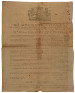 Proclamatie namens Francis Bernard, gouverneur van Massachusetts Bay: aankondiging van een vastendag tijdens de Franse en Indiaanse Oorlog, 8 april 1761 door American School