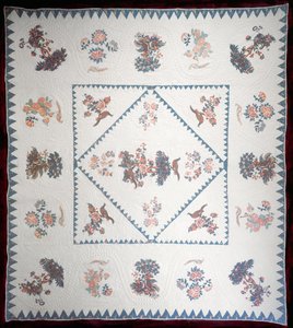 Quilt in Broderie Perse door American School