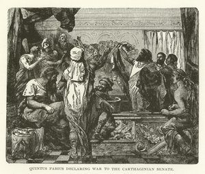 Quintus Fabius verklaart oorlog aan de Carthaagse Senaat