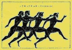 Race, illustratie uit History of Greece door Victor Duruy, gepubliceerd 1890 door American School