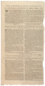 Resoluties die het NYS-voorstel voor amendementen op de Grondwet afdrukken, oktober 1788 door American School