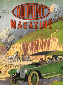 Wegconstructie, vooromslag van het DuPont Magazine, mei 1919