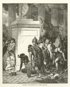 Rome geplunderd door de Galliërs door American School