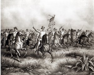 Rough Riders: Kolonel Theodore Roosevelt, Amerikaanse commandant bij San Juan Hill, Santiago, Cuba, 1898