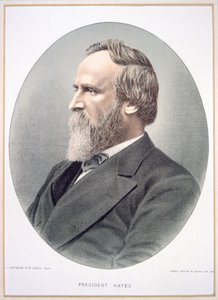 Rutherford B. Hayes (1822-93) door American School