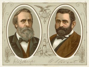 Rutherford B Hayes, Ulysses S Grant door American School