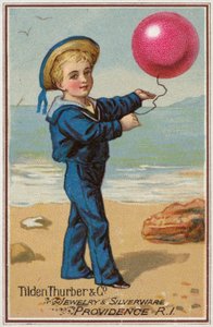 Matrozenjongen met rode ballon