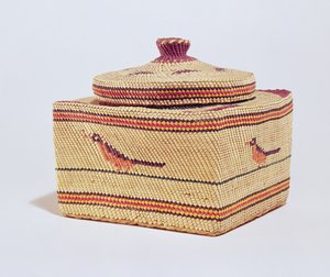 Salish mand met vogels, van de Noordwestkust door American School