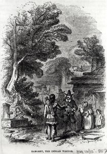Samoset, de Indiase bezoeker, uit 