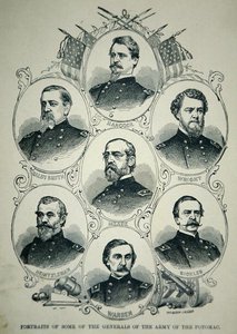Zeven portretten van generaals van het Union Army of the Potomac