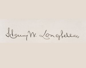 Handtekening van Henry Wadsworth Longfellow