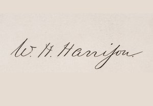Handtekening van Henry William Harrison