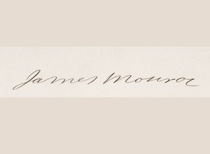 Handtekening van James Monroe