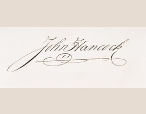 Handtekening van John Hancock