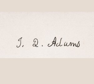 Handtekening van John Quincy Adams door American School