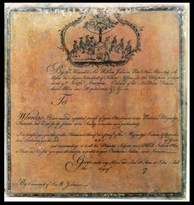 Sir William Johnsons (1715-74) Indian Testimonial, ca. 1770 door American School