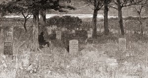 Soldatengraven op Arlington National Cemetery, Arlington County, Virginia, in de 19e eeuw, uit 