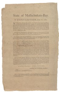 Staat van Massachusetts in Conventie, Staatsgrondwet, 16 juni 1780 door American School