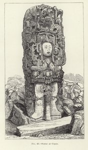Standbeeld in Copan door American School