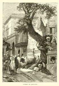 Straat in Benares