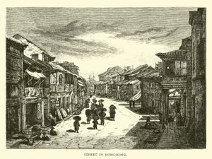 Straat in Hong-Kong door American School
