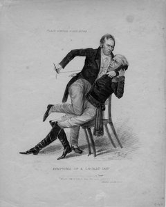 Symptomen van een vergrendelde kaak, ca. 1827
