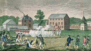 De Slag bij Lexington, 19 april 1775, uit 