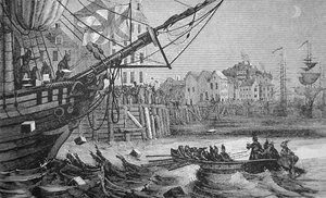 De Boston Tea Party door American School