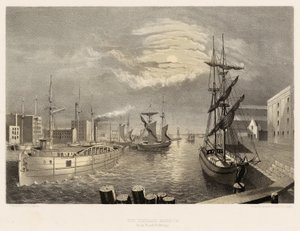 De haven van Chicago door American School