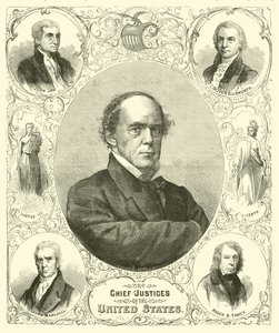 De opperrechters van de Verenigde Staten, augustus 1864