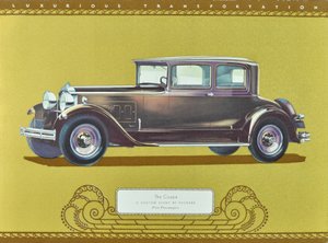 De Coupe, een aangepaste acht door Packard, gepubliceerd in 1930 (kleurenlitho) door American School