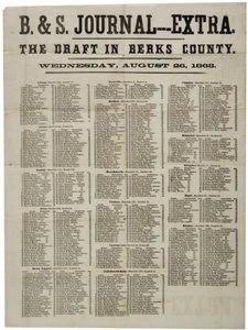De loting in Berks County, 26 augustus 1863 door American School