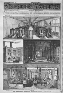 Het Edison Electric Illuminating Cos Station, illustratie uit Scientific American, 1891 door American School