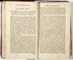 De Federalist, gepubliceerd in 1788 (prent)
