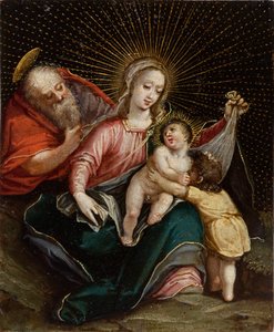 De Heilige Familie met Johannes de Doper, 18e eeuw door American School