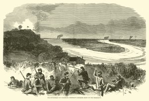 De beleg van Vicksburg, Shermans uiterste rechterkant aan de Mississippi, mei 1863 door American School