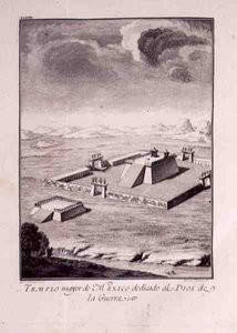 De Hoofdtempel van Mexico, gewijd aan de Oorlogsgoden, uit Antonio de Solis y Rivadeneira Solis