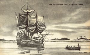 De Mayflower in Plymouth, Massachusetts door American School